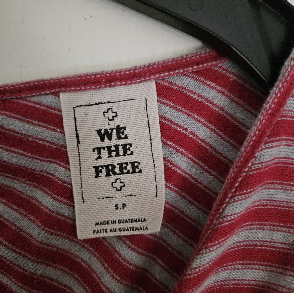 Free People We the Free Frenchie Tee Dress in Red